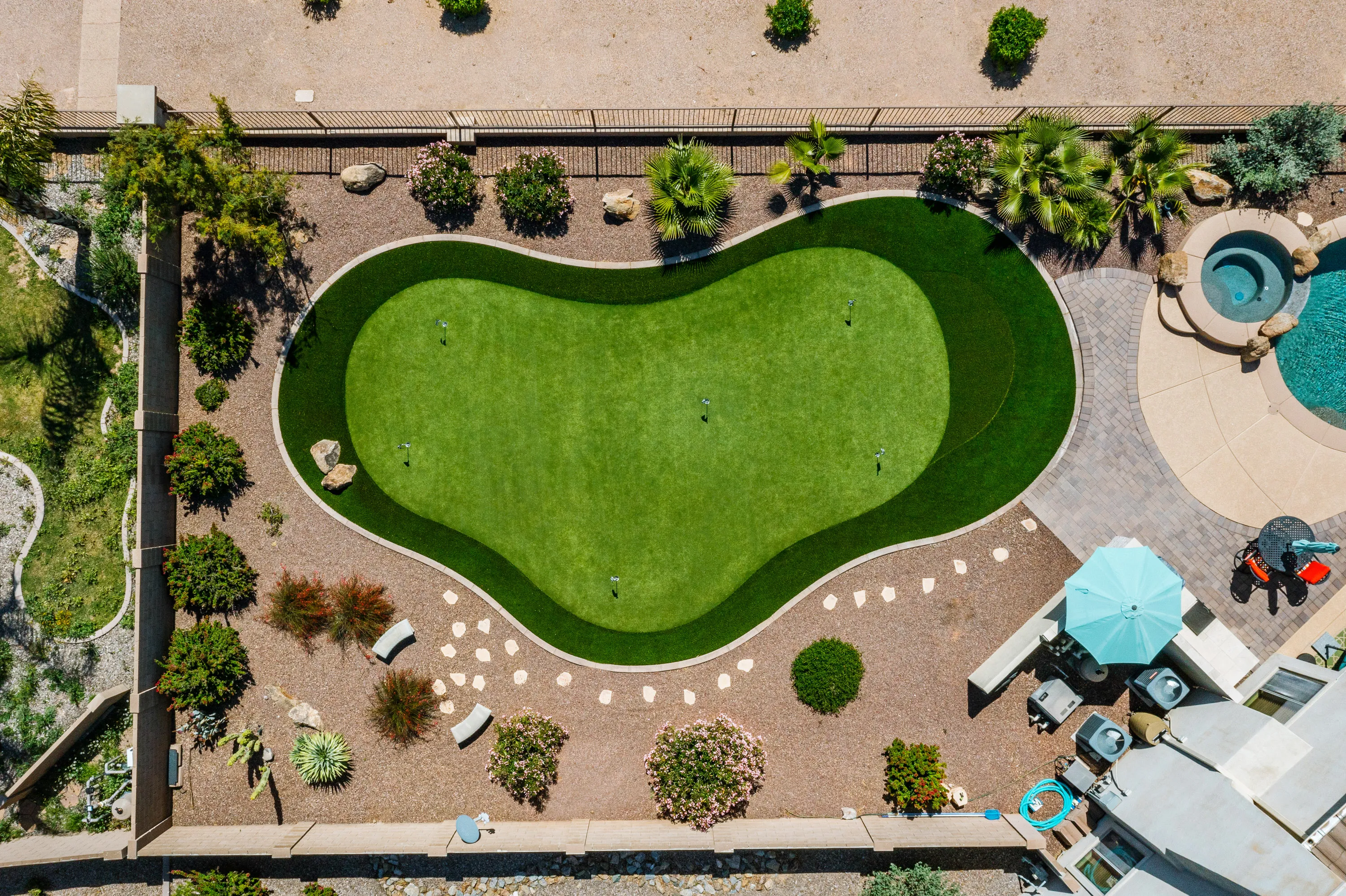 Synthetic Putting Green Design and Install in Spring, TX